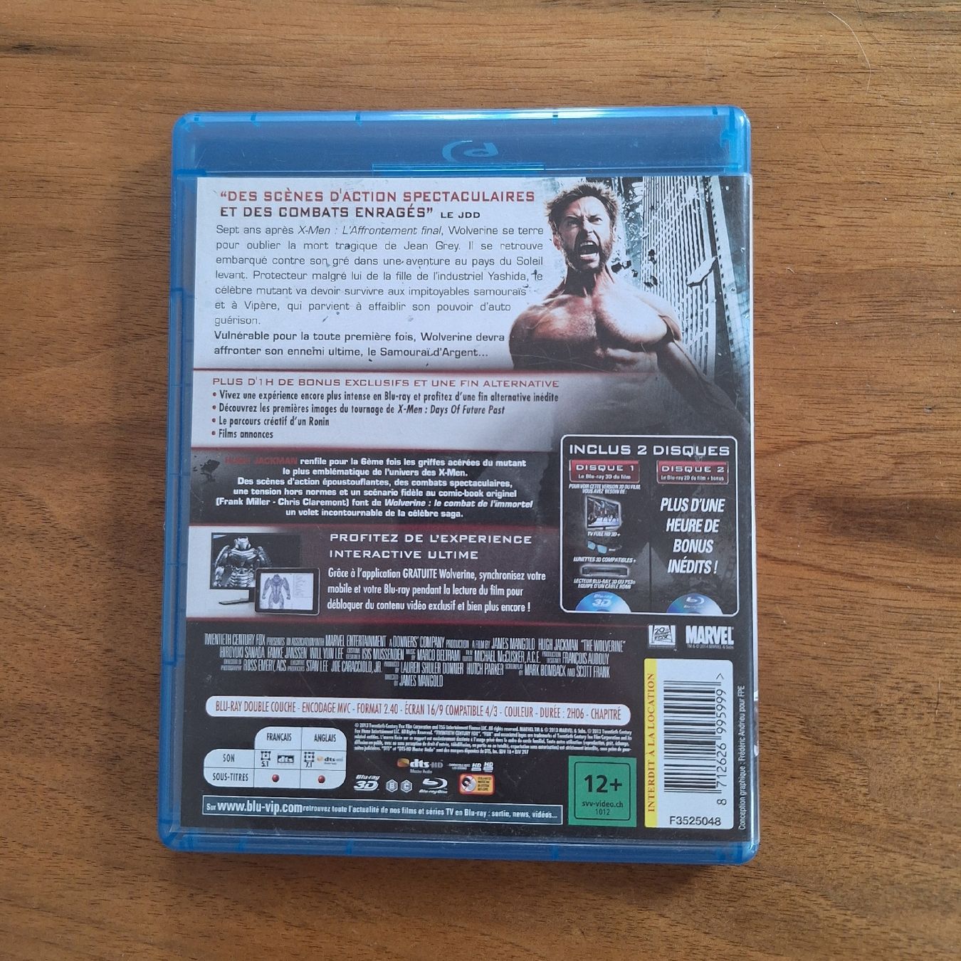 Tutti i DVDs: Wolverine : Le Combat de l'Immortel - Bluray – Usato da Porrentruy venduto da Ikoss 1