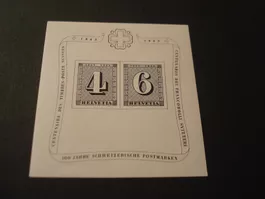 Block 100 Jahre Briefmarke 1943, **