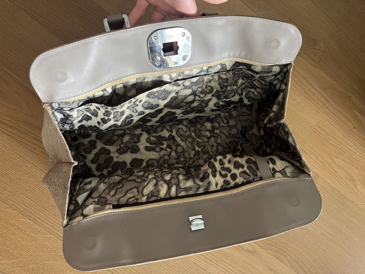 Longchamp Taschen für Damen: Sac Longchamp Gatsby - cuir serpent & intérieur léopard – Gebraucht aus Lausanne von Stephaniesdressing 9