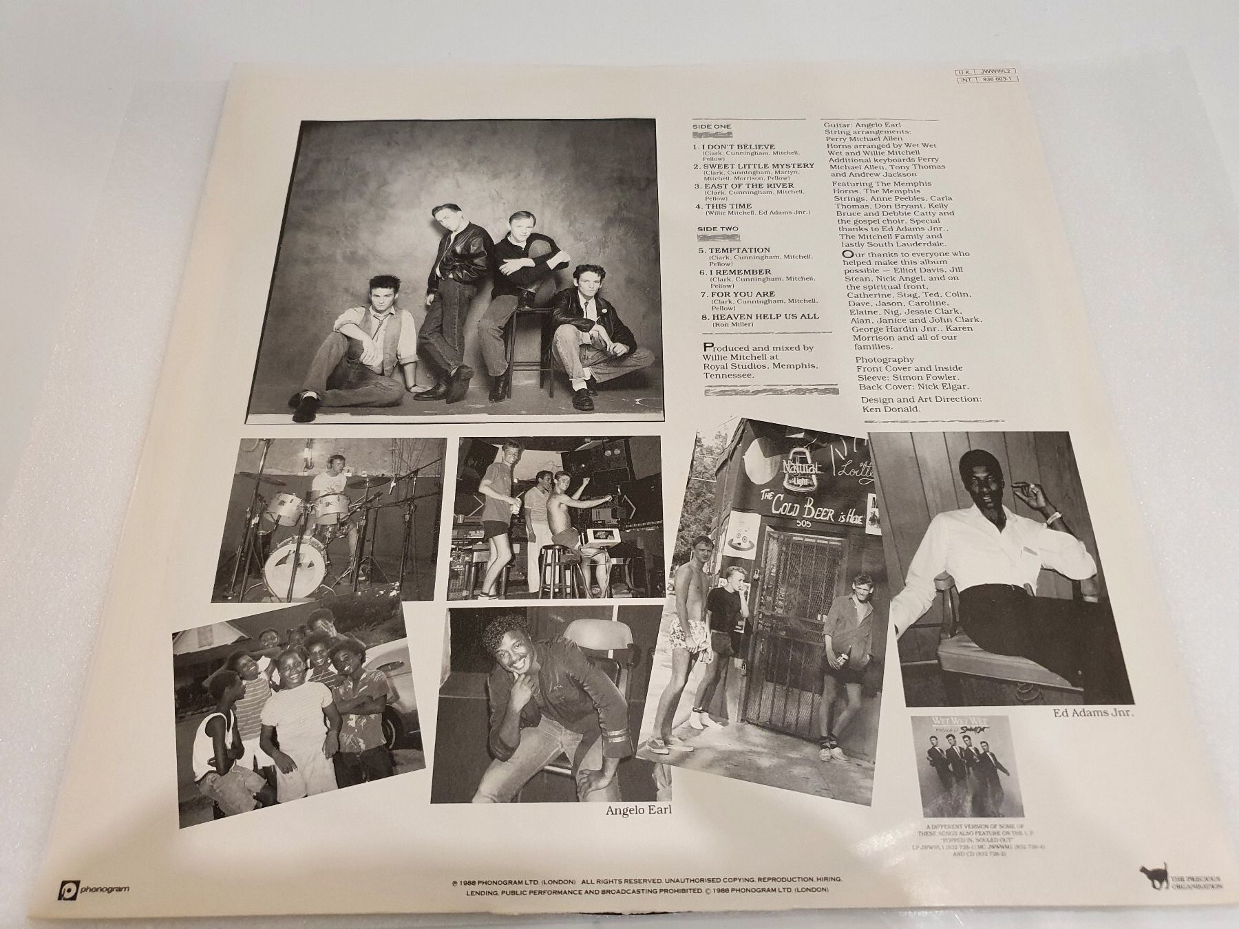 Dischi in vinile: Wet Wet Wet - The Memphis Sessions – Usato da Uster venduto da Vinyl-Leidenschaft 3