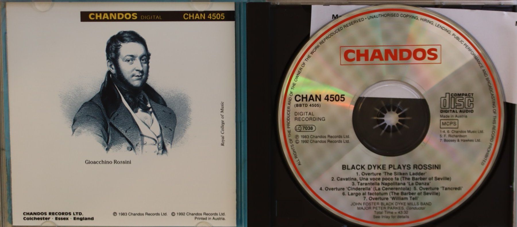 CDs: Black Dyke Plays Rossini – Gebraucht aus Luzern von CONTENTI 1