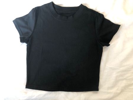 Crop Top T-shirt noir taille S tendance été