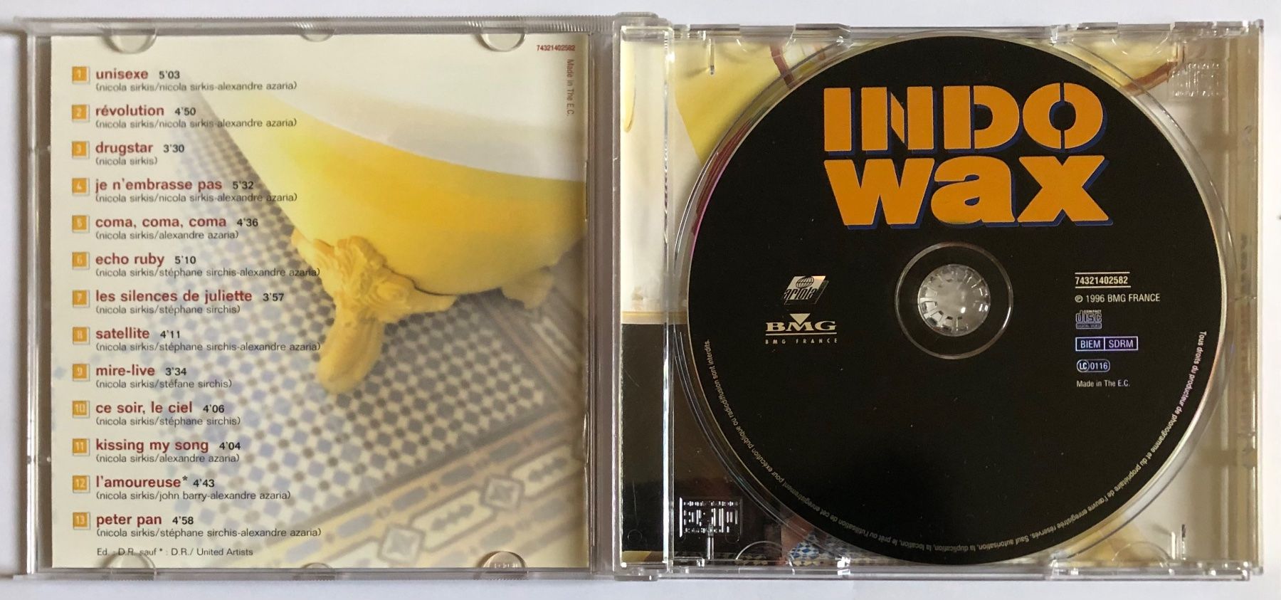 CD: INDOCHINE - WAX – Usato da Poliez-Pittet venduto da Newtown-Records 2