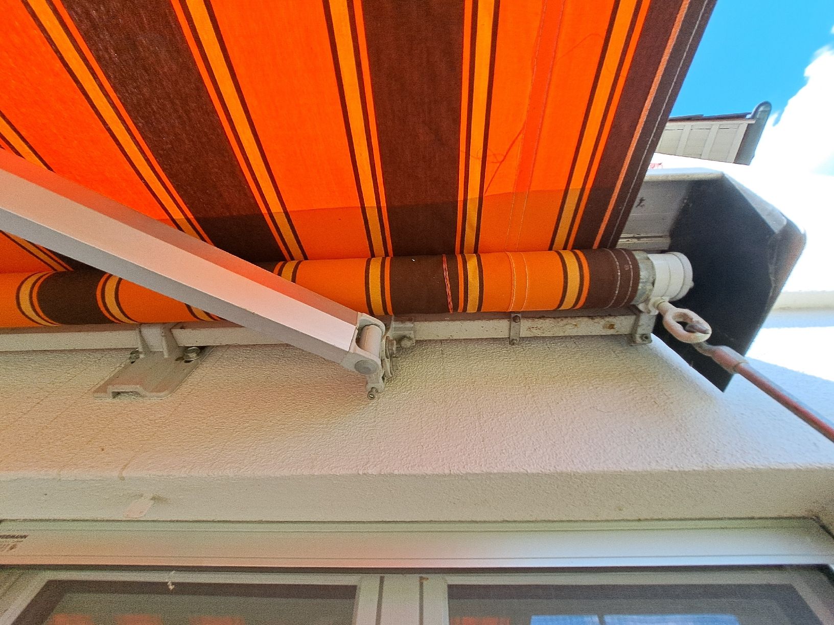 Tende da sole: Sonnenstore orange-braun gestreift Breite 4.06m – Usato da Sins venduto da mch_z7dl 4