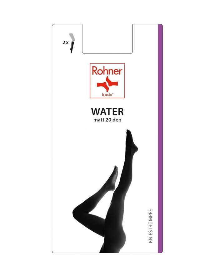 Strümpfe & Strumpfhosen: Rohner Basic Kniestrümpfe Water / tabak / one size – Neu und originalverpackt aus Oensingen von Liquidations-Shop