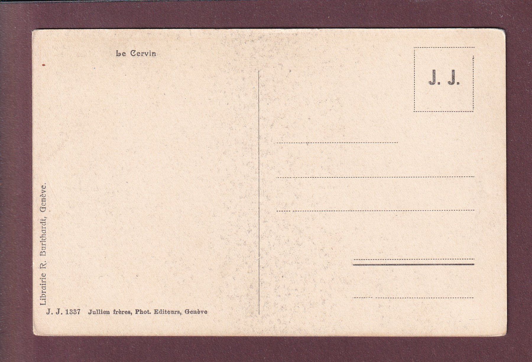 Cartoline postali: CERVIN / MATTERHORN – Usato da Pully venduto da nicecards 1