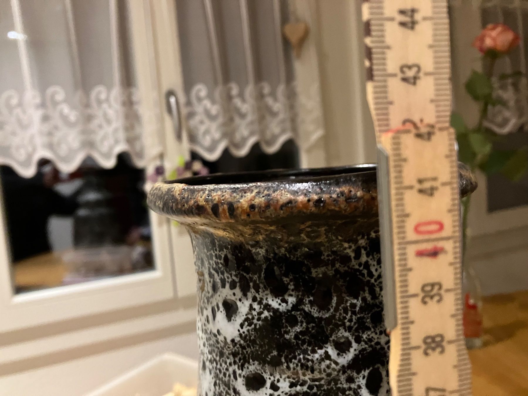 Vasi & Recipienti: Vintage Keramik Vase, braun-weiss, – Usato da Rüegsauschachen venduto da limek 3
