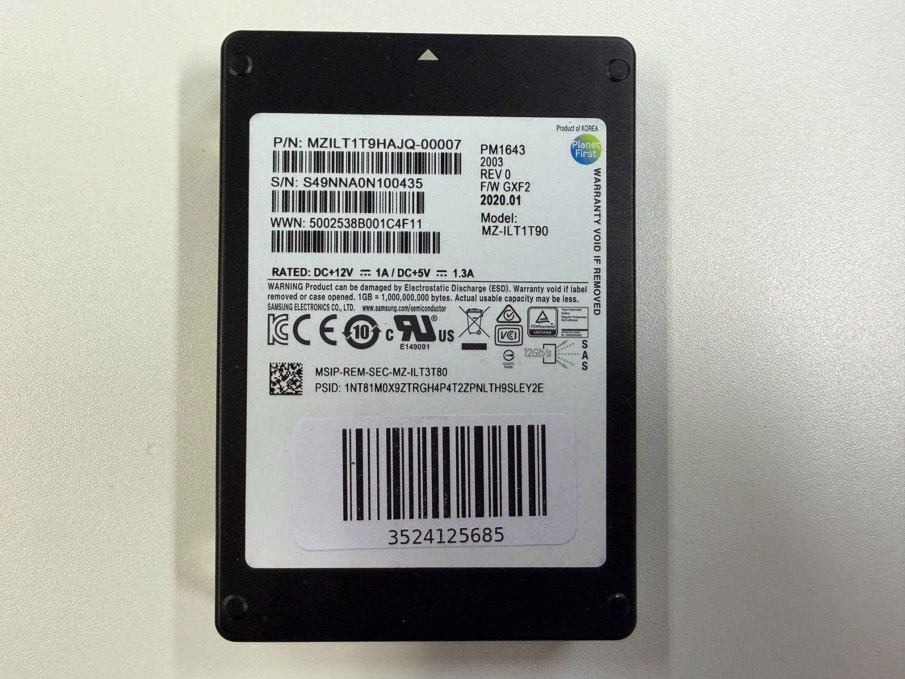 Samsung Dischi rigidi: Samsung PM1643 1.92TB – Usato da Pratteln venduto da HMW-Solutions