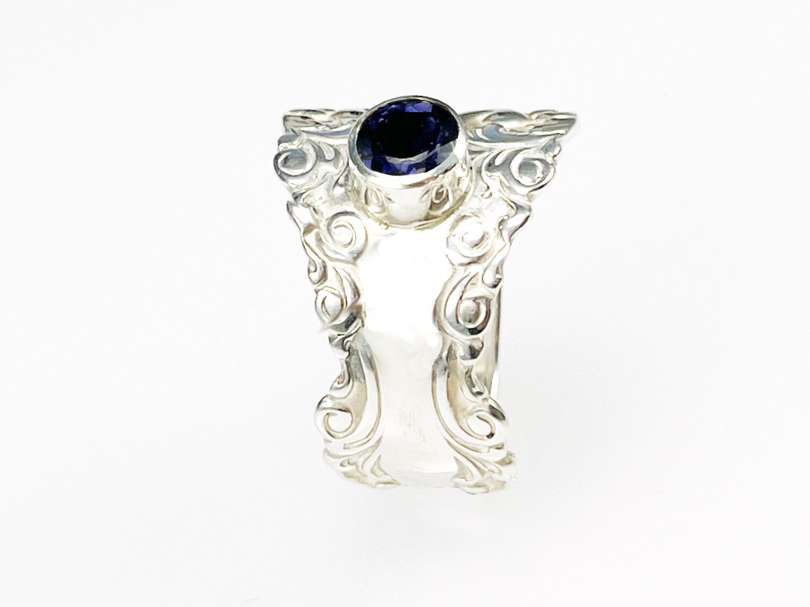 Anelli: Offener Silberring mit Iolith – Nuovo e nell'imballaggio originale da Meilen venduto da Byrd-bijoux 1