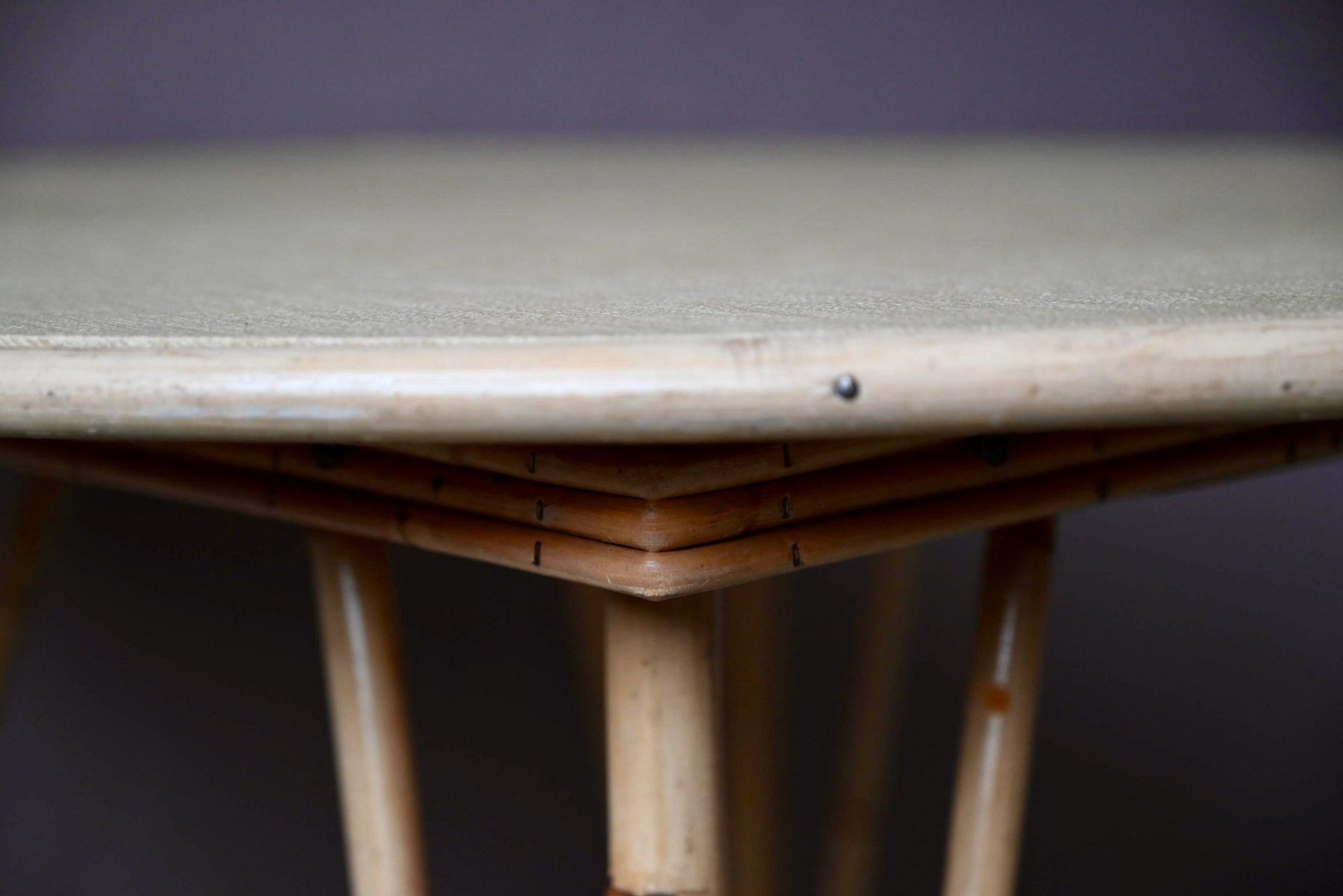 Tavoli: Table en rotin vintage années 60 – Usato da COLMAR venduto da Sophiebellelurette 7