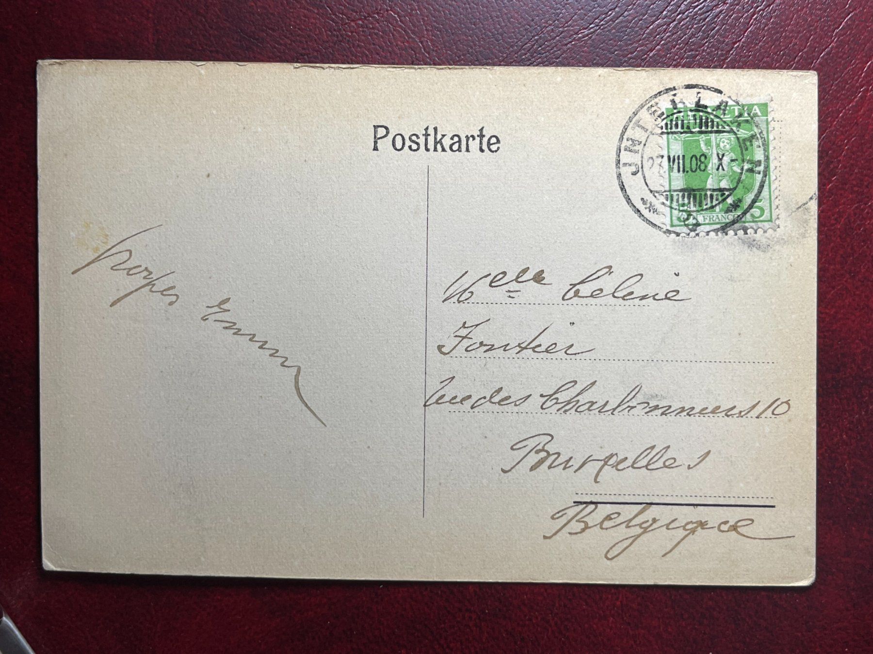 Cartoline postali: Eiger, Mönch und Jungfrau - 1908 – Usato da Steg VS venduto da danwer74 1