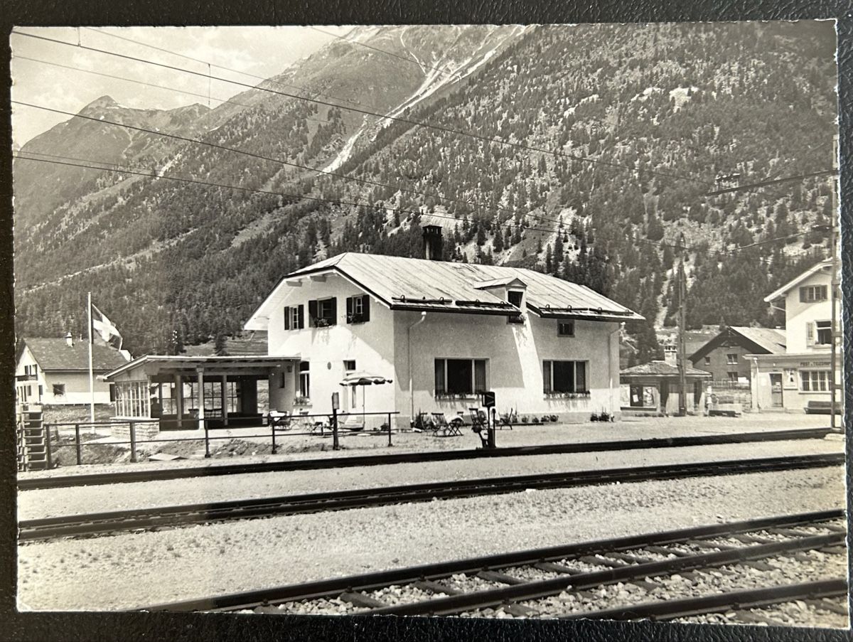 Ansichtskarten: Bever Bahnhofbuffet  – Gebraucht aus Horw von Tellbub