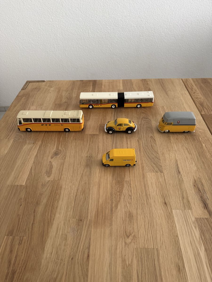 Voitures modèles: 5 Sammlermodelle der Schweizer PTT/Post – Neuf (Voir description) à Dottikon par 0Micia0