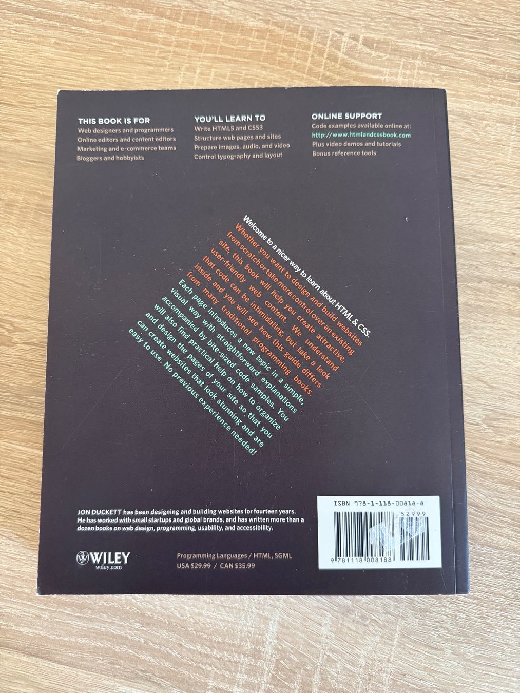 Bücher: Buch HTML & CSS design and build websites, Jon Duckett – Gebraucht aus Schaffhausen von Minzli380 1