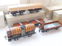 BUCO 4 x SBB Güterwagen - Spur 0 - Schöne Modelle