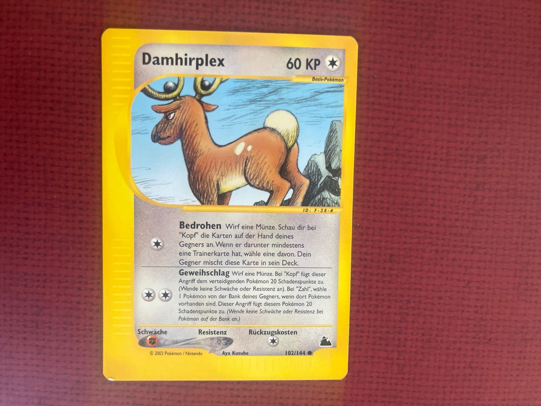 Pokémon Carte collezionabili: Pokemon Damhirplex Skyridge Deutsch – Usato da Wabern venduto da Collectfun