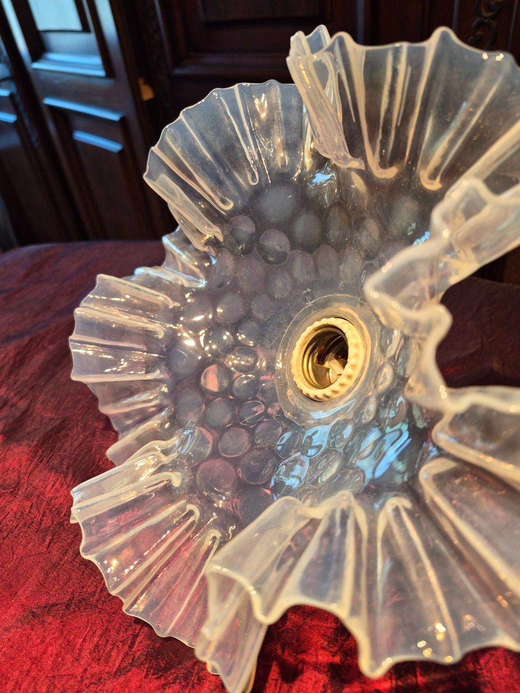 Lampade: Lampe ancienne en verre opalescent – Usato da charmoille venduto da mir_my9f 4