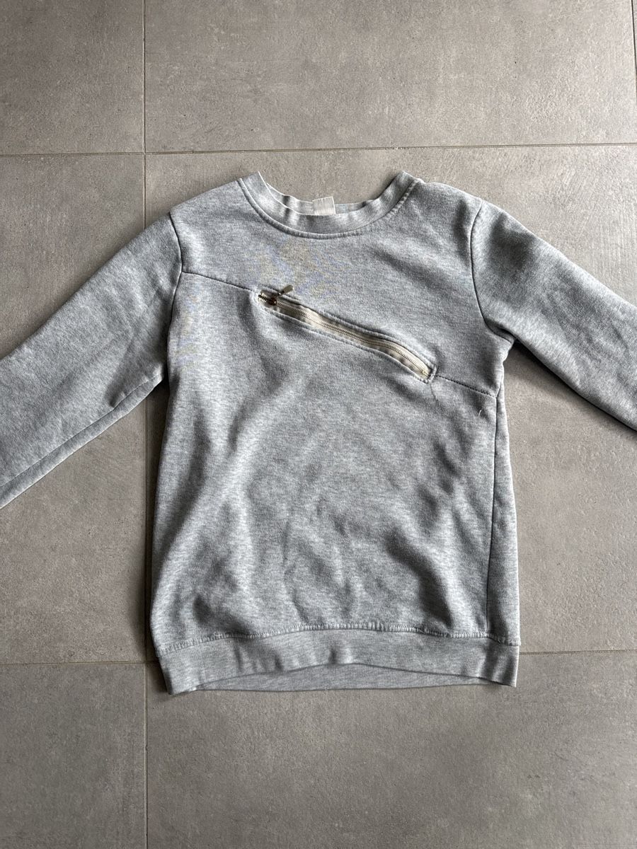 Pullover & Sweatshirts: Grauer Pullover mit Reissverschluss, Gr. S, Top Zustand! – Gebraucht aus Elsau von shoppa2