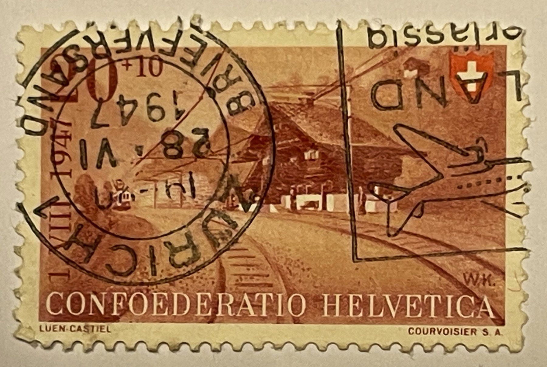 Tous les timbres: Pro Patria 1947 Berufe & Schweizer Häuser – D'occasion à Oftringen par Vucki 1