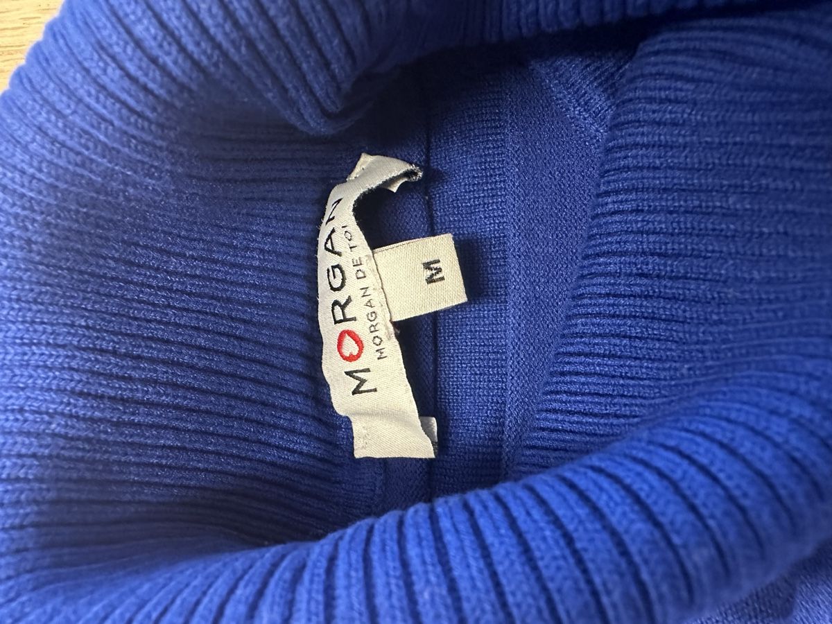 Morgan Maglioni & Felpe: Morgan Rollkragenpullover, blau, Grösse M – Usato da Glattbrugg venduto da SMusic98 3