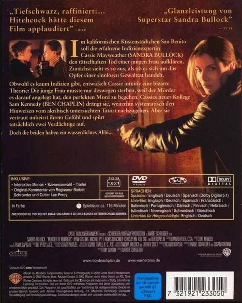 Tutti i DVDs: Mord nach Plan (Sandra Bullock) – Nuovo (secondo la descrizione) da Volketswil venduto da Fraese1 1