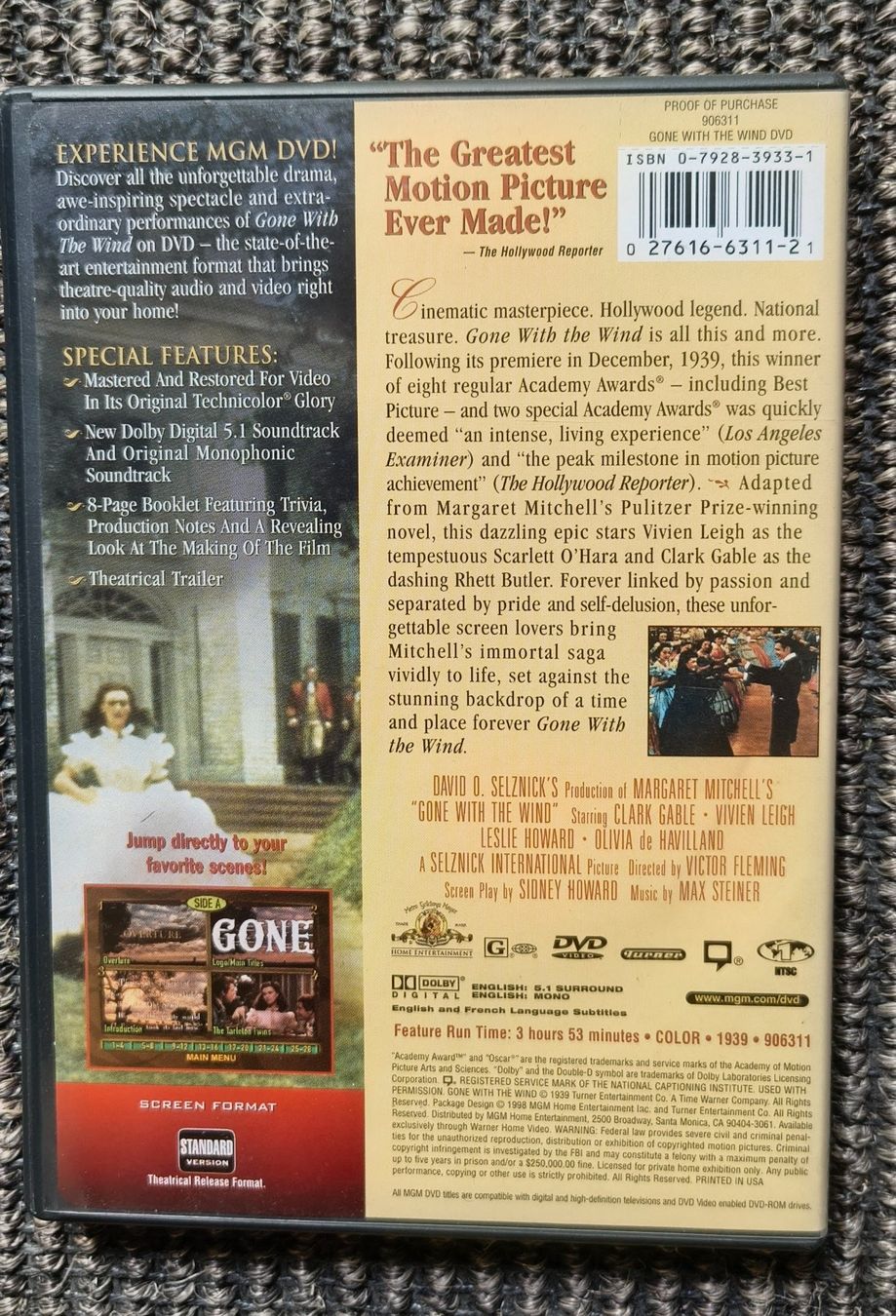 Tutti i DVDs: Seltene "Vom Winde verweht" DVD in Englisch – Usato da Ipsach venduto da els_sx5q 1