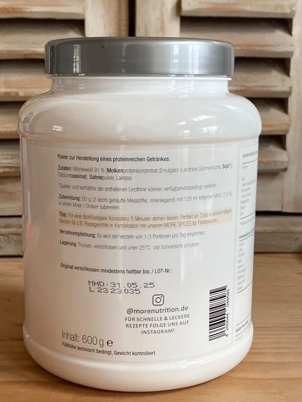 More Nutrition Lebensmittel & Spezialitäten: Protein Pulver – Neu und originalverpackt aus Altdorf SH von  1