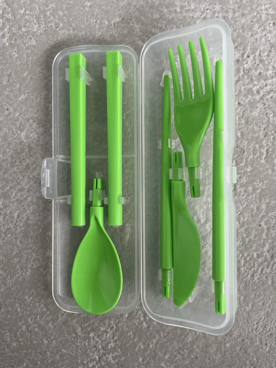 Set di posate: 2x Wiederverwendbares Reisebesteck, Camping, Picknick Set – Usato da Grosswangen venduto da Yafuda 1