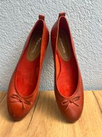 Tamaris Damen-Ballerinas cognac – Gr. 42 – Echtleder