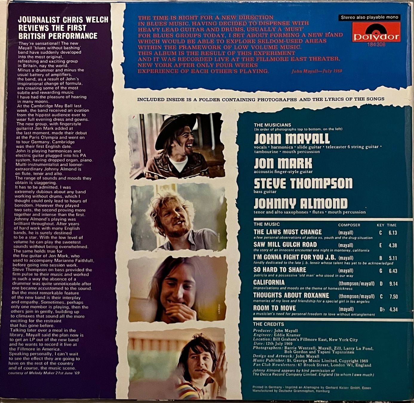Schallplatten: JOHN MAYALL - THE TURNING POINT - 33 Tours – Gebraucht aus Bussigny von vinyl-pas-cher 1