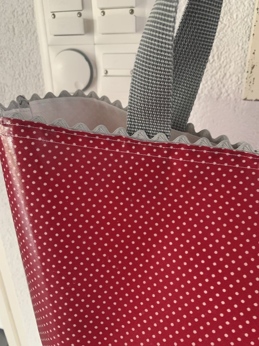 Taschen für Damen: Shopper weiss/rot – Neu und originalverpackt aus Seon von Bombjack 1