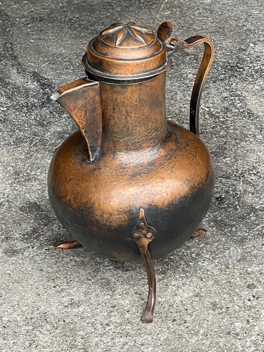 Caraffe: Antike Kupfer-Kaffeekanne – Usato da Zürich venduto da Minsky