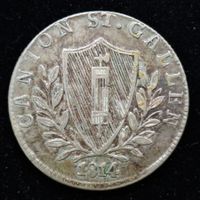 St. Gallen 1814 5 Batzen vorz.