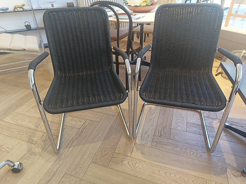 Tecta Stühle: 2 Stühle,Tecta h2e freischwinger geflecht.2er set – Gebraucht aus Zürich von style-and-design.zh 3