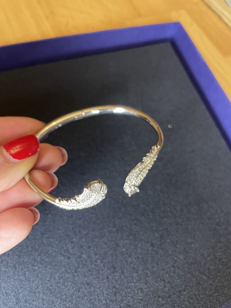 Swarovski Bracciali & Braccialetti: Swarovski Armreif Federn NICE – Nuovo (secondo la descrizione) da Goldach venduto da pikay