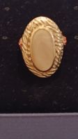 Bague vintage en argent avec nacre et zirconiums ✨ 50