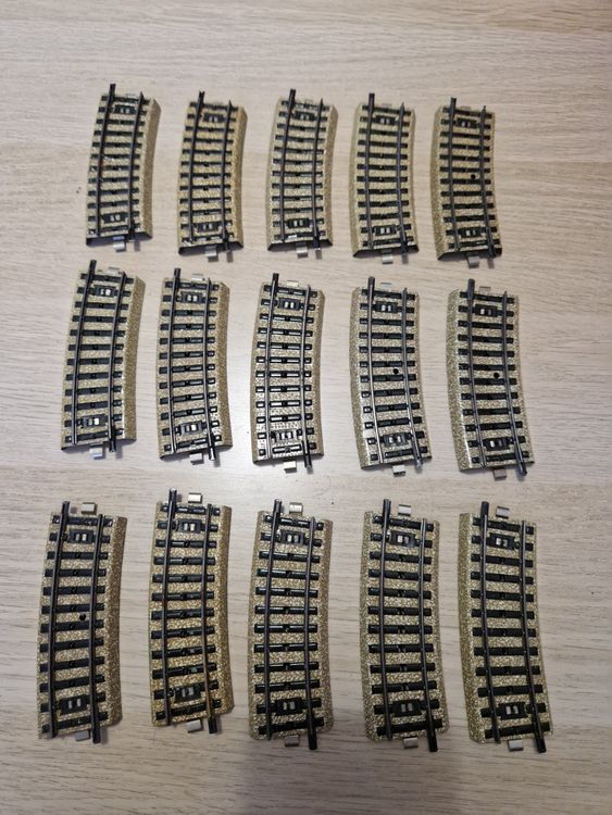 Märklin 15 x 5101 gebogenes gleis M H0 (Gebraucht) in St-Aubin-Sauges ...