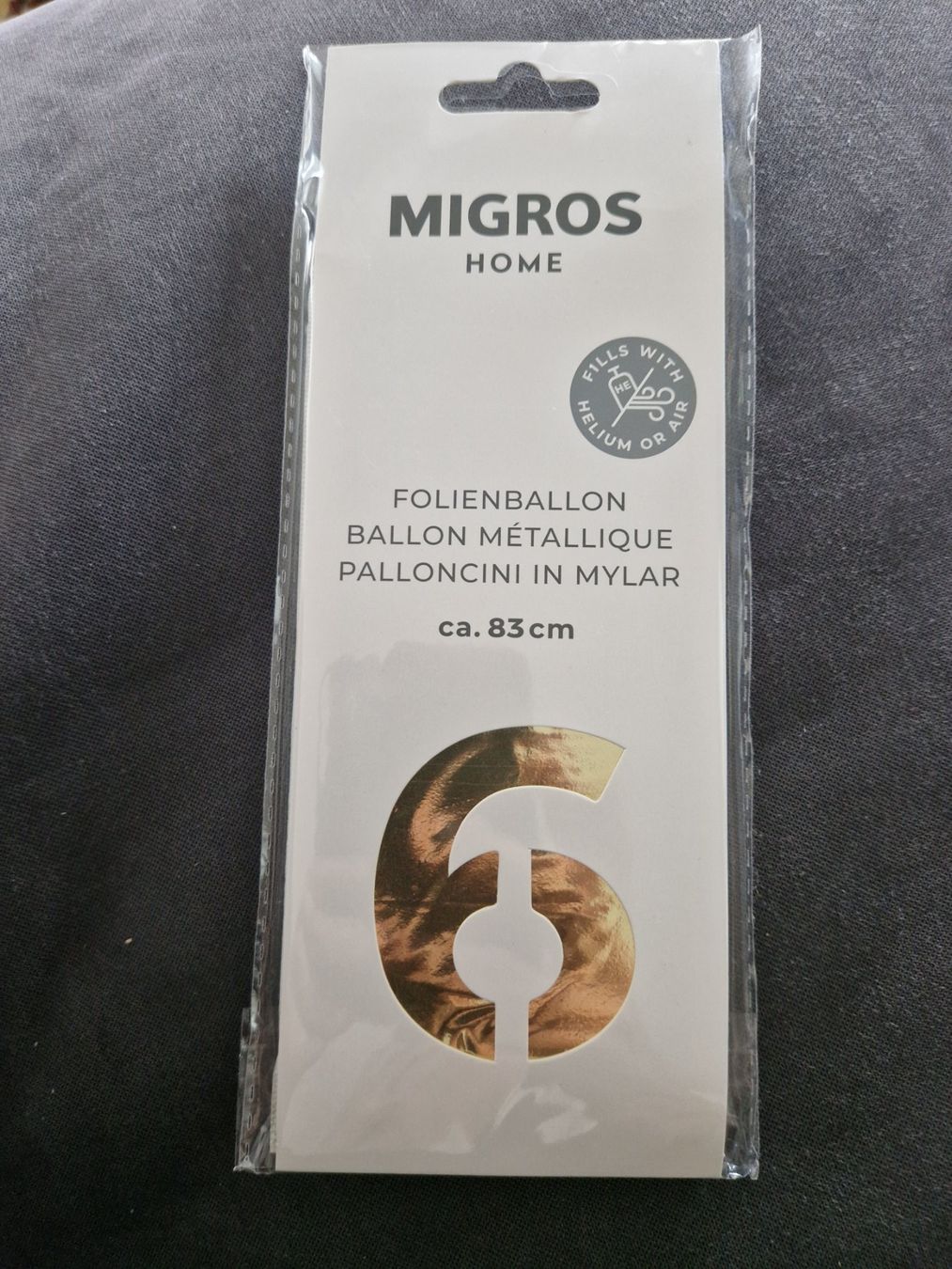 Tutte le decorazioni: Ballon doré chiffre 6 – Nuovo e nell'imballaggio originale da Villars-sur-Glâne venduto da Agnie80