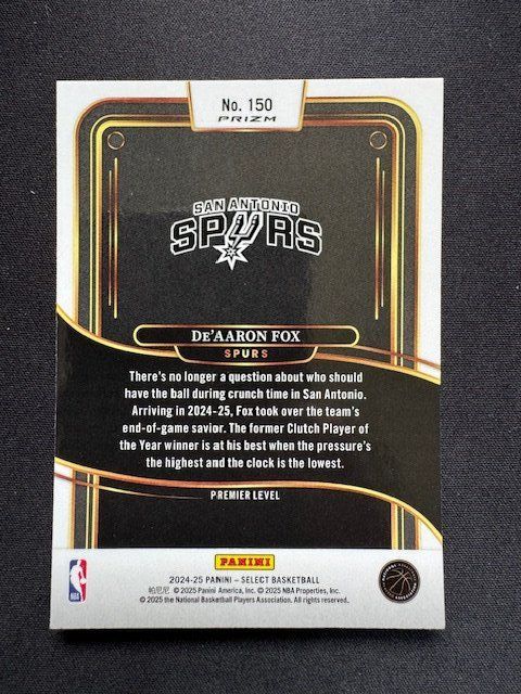 Panini Carte collezionabili: De'Aaron Fox 2024-25 Panini Select White Wave Prizm – Nuovo (secondo la descrizione) da Gals venduto da Leubathi 1