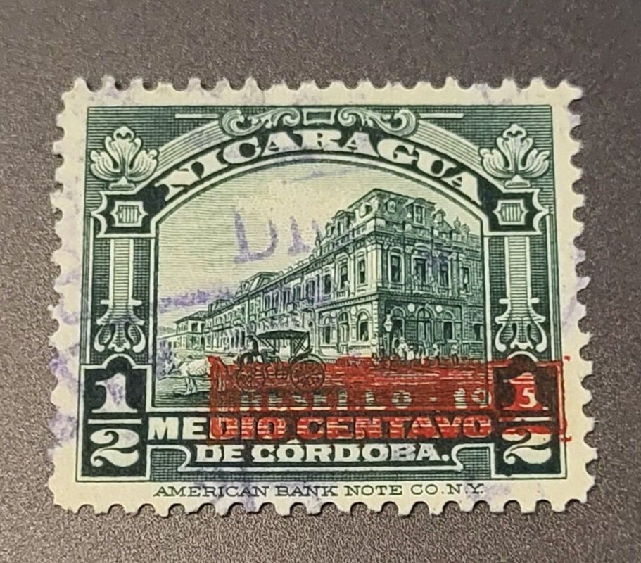 Tutti i francobolli: Nicaragua 1936 briefmarke – Usato da St Gallen venduto da Stampsalshobby
