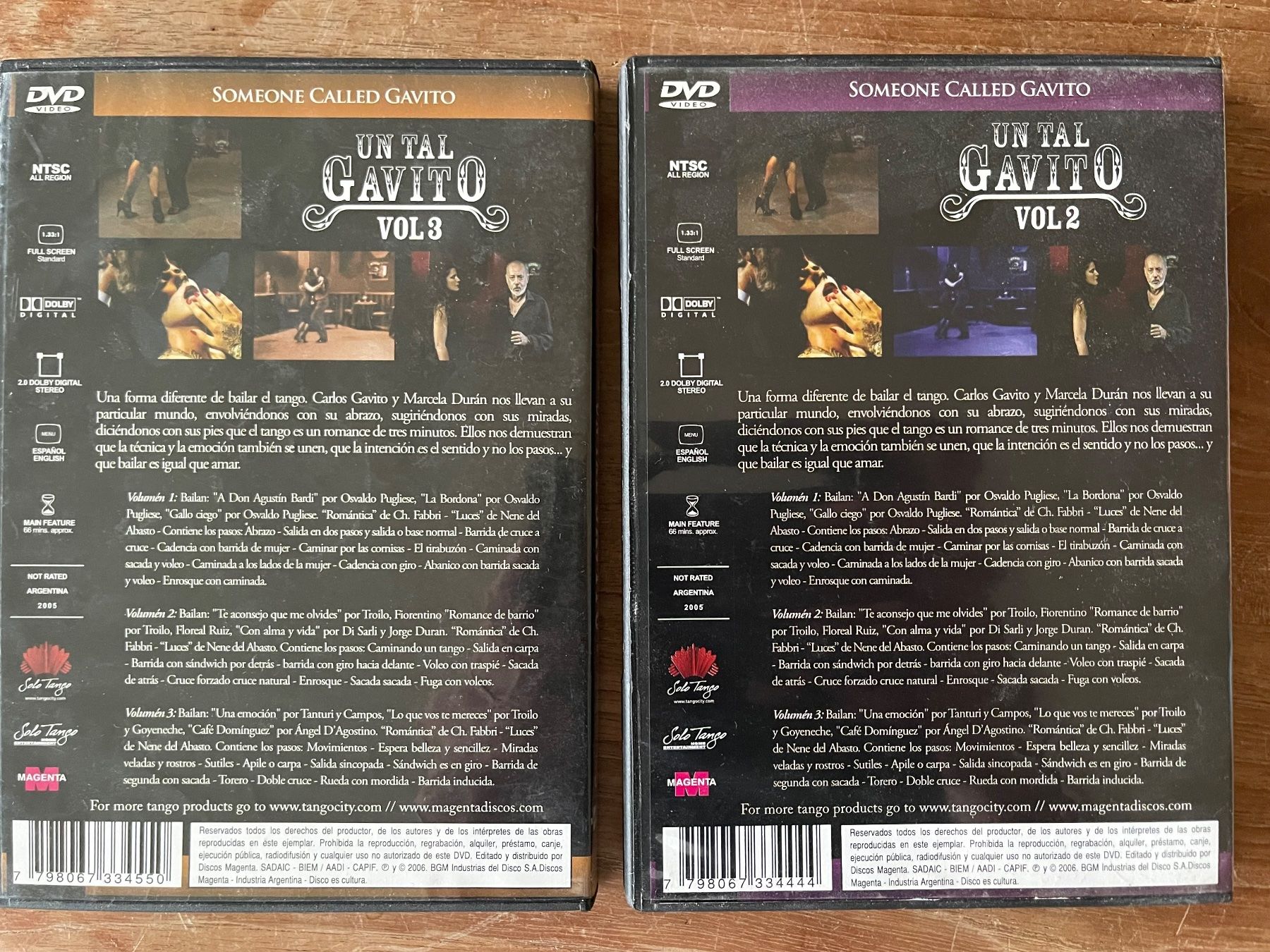 Tutti i DVDs: 2 Tango Lesson DVDs Carlos Gavito – Usato da Zürich venduto da siepi01 1