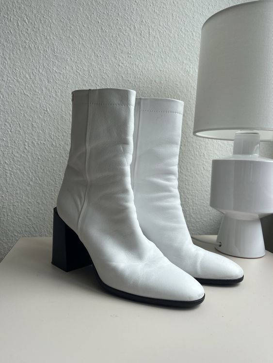 Leder Stiefeletten Stiefeletten Weiss 38 Furla Ladies' White