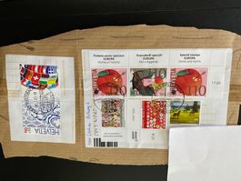 Paketetikette 2022 EUROPA Lugano Pro Patria etc.