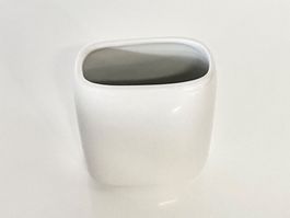 Porzellanvase Porzellan Vase Blumenvase Behälter weiss