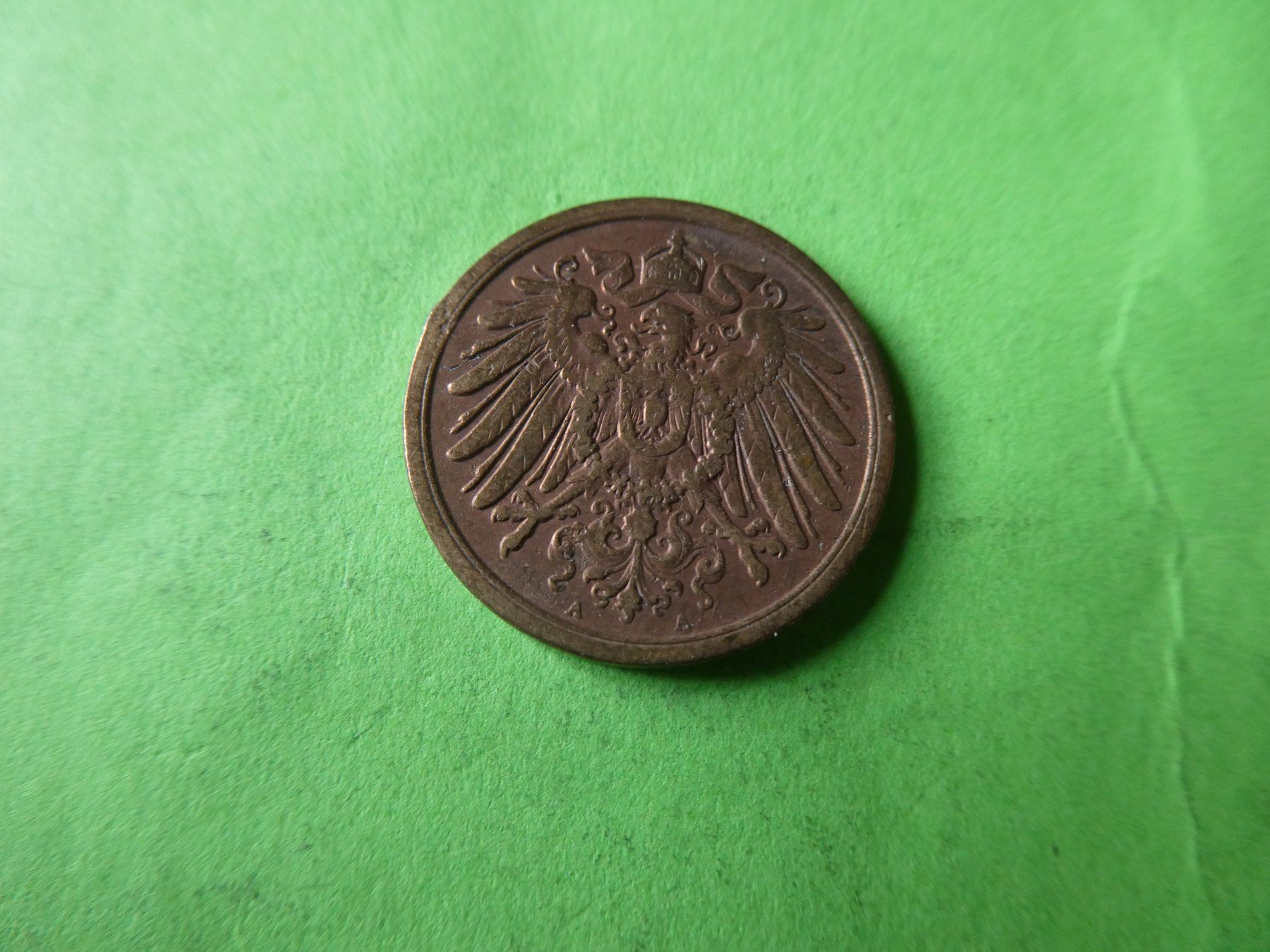 Alle Münzen: Dt. Reich 1911 A, 2 Pfennig – Gebraucht aus Hinterforst von Rohusri 1