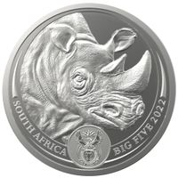 Südafrika 5 Rand 2022 Nashorn - Big Five II