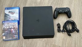Playstation 4 Slim mit Spielen und Zubehör gebraucht