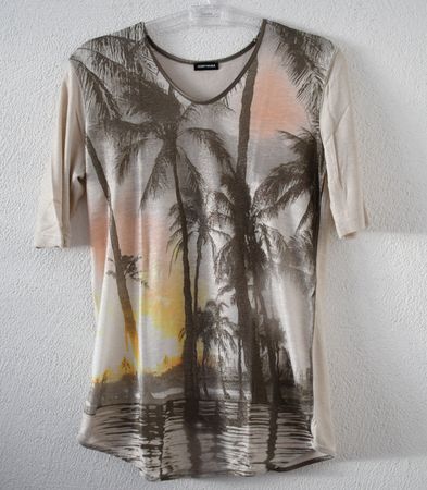 Gerry Weber Shirt, Palmen Print,  Gr. S