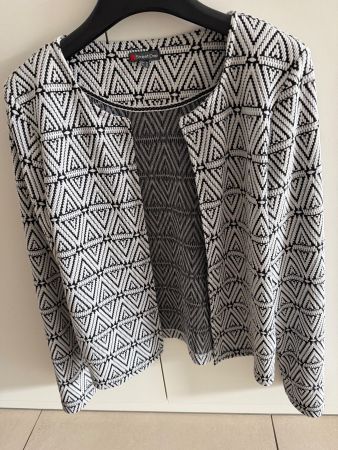 Street One Cardigan schwarz weiss Grösse 36