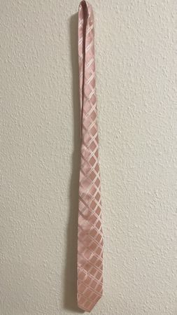 Elegante Krawatte, zartrosa mit Muster - Top Zustand!